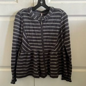 Free People stripped jacket
